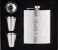 8oz 206ml Stainless Steel Flask Funnel Set - Silver 1 in UAE