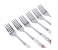 Delcasa DC1626 6 Pieces Durable Stainless Steel Dinner Fork Set - Silver 4 in UAE