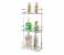 Delcasa DC1693 3 Tier Durable Stainless Steel Bathroom Storage Shower Rack - Silver 1 in OMAN