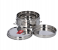Delcasa DC1887 12.5 cm Stainless Steel Lunch Box with Plate -Silver 3 in UAE