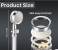High Pressure Fan Shower Heads, Turbo Propeller Driven Shower Head, Gold 360 Degrees Rotatable Propeller Shower Head, Universal Handheld Turbocharged Shower Head with Filter for Bathroom Shower Kids 2 in OMAN