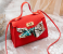 FN-Silk Scarf Shoulder New Ladies Hand Bags for Mobile Phone and Coin Purse - Red 1 in UAE