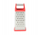 Delcasa DC1660 9 Inch 4 Side Multifunctional Stainless Steel Grater - Silver and Red 3 in UAE