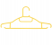 Delcasa DC1992 8Pieces Plastic Non Slip Cloth Hanger Set -Yellow 3 in UAE