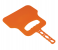 Delcasa DC2199 Barbecue Grill Blower Hand Fan - Orange 2 in UAE