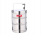 Delcasa DC1986 3Layer Stainless Steel Bombay Tiffin With Removable Inner Plate -Silver 1 in UAE