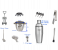 16 Pieces Wine and Cocktail Mixing Bar Tools Set - Stainless Steel 3 in OMAN