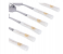 Delcasa DC1628 6 Pieces Durable Stainless Steel Dinner Spoon Set - Silver 4 in UAE