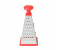 Delcasa DC1662 9 Inch 4 Side Multifunction Stainless Steel Kitchen Tower Grater - Silver and Red 2 in UAE