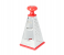 Delcasa DC1662 9 Inch 4 Side Multifunction Stainless Steel Kitchen Tower Grater - Silver and Red 4 in UAE