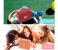 Portable 1778 Bluetooth Wireless Square Speaker - Red 3 in KSA