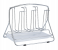 Delcasa DC1690 6 Piece Durable Stainless Steel Glass Rack with Rectangular Base - Silver 1 in OMAN