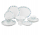 Delcasa DC2215 42 Pieces Opalware Dinner Set - White 1 in UAE
