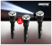 Geepas Torch GFL5578 3 Pieces 4V 400 mAh Rechargeable LED Flashlight 1 in UAE