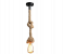 100cm Single Head Hemp Rope Hanging Pendant Ceiling Light Lamp for Dining halls and Restaurants 4 in UAE