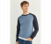 Springfield 140849614 Small Patterned Cotton T-Shirt for Men - Medium Blue 1 in UAE