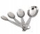 Delcasa DC1940 Durable 4Piece Measuring Spoon Set -Silver 1 in OMAN