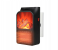 Adjustable 1000W Warm Mini Electric Fan Flame Room Heater with Wall Socket for Room -Black 1 in OMAN