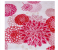 Delcasa DC1997 Water Repellant Pattern Shower Curtain -Pink and White 2 in UAE