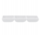 Delcasa DC2321 9 Inch Melamine 3 Divider Sauce Bowl - White 2 in UAE
