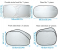 6 Piece Set Foldable Car Sunshade Cloth for Front Window - Silver 6 in OMAN