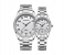 Longbo 80024 Casual Style Stainless Steel Strap Analog Quartz Couple Wrist Watch -Silver 1 in KSA