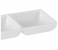 Delcasa DC2321 9 Inch Melamine 3 Divider Sauce Bowl - White 4 in UAE