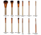 12 Pieces Urban Decay Naked 3 Make Up Brushes - Gold 3 in UAE