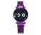 Fashionable Iron Strap Digital Display Magnetic Watch For Women - Purple 1 in KSA