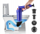FN- Multi-Purpose Air Pressure Drain Blockage Cleaning Tool - Blue 2 in UAE
