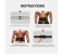 Micro Current Fitness Belt Home Muscle Training Device with Digital Display - Black 7 in UAE