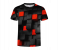 FN-3D Digital Printing Short Sleeve Medium T-Shirt for Men - Red and Black 1 in KSA