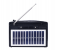 Clikon CK838 1200mAh Radio with Solar Panel - Black 4 in UAE