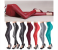4 Pieces Free Size Fall Womens High Waist Faux Warmer Shiny Leather Leggings 2 in UAE