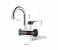 Leeofty 3000W Waterproof Instant Hot Water Faucet Electric Water Heater Tap with LED Digital Display - Silver 6 in UAE