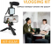 Generic KIT-01LM Vlogging Kit for Smartphones with Shotgun Mic Tripod and LED Lights - Black 2 in OMAN