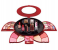 Kmes C-918 Butterfly Design Makeup Kit - Black and Red 1 in UAE