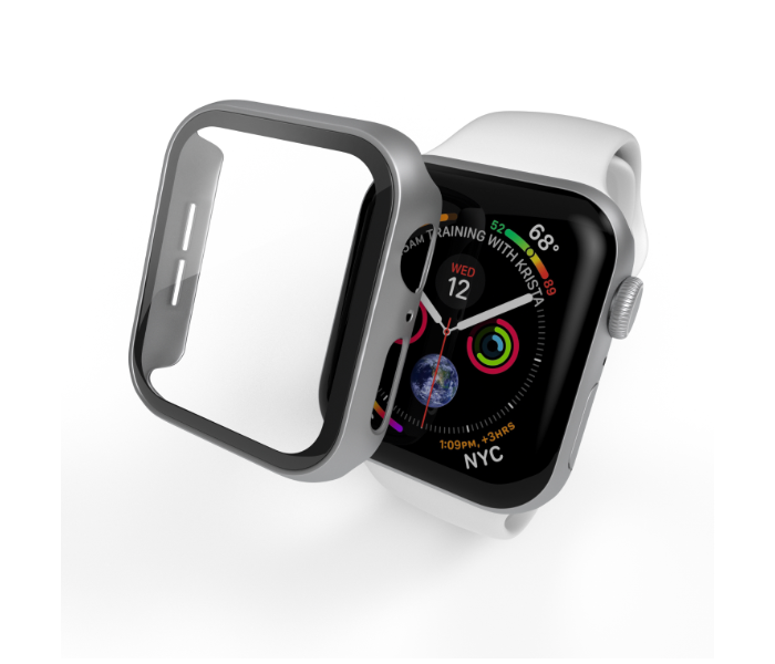 Hyphen HAW-SL448608 44Mm Tempered Glass Apple Watch Protector - Silver 7 in UAE