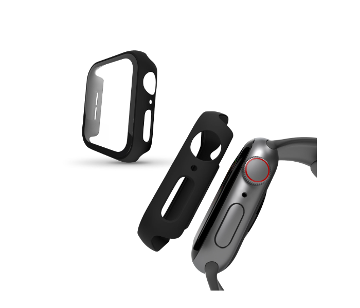 Hyphen HAW-BL407336 40Mm Tempered Glass Apple Watch Protector - Black 11 in UAE