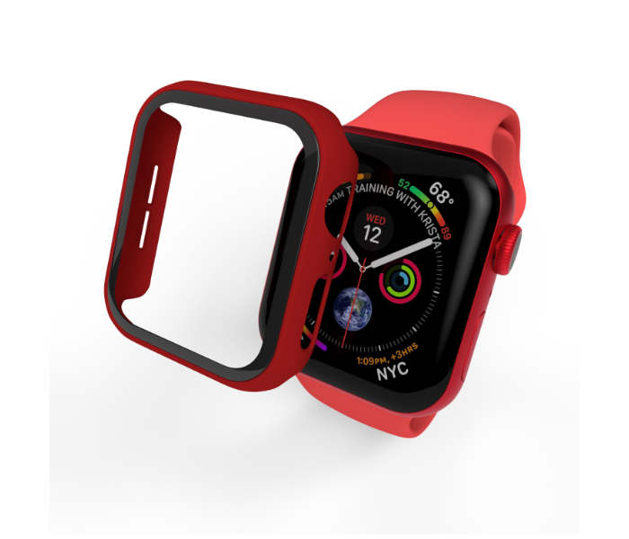 Hyphen HAW-RD441396 44Mm Tempered Glass Apple Watch Protector - Red 6 in UAE