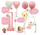 First Birthday Decorations for Baby Girl - Pink 2 in UAE
