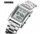 SKMEI-LED Chain Strapped Digital Qibla Muslim Watches for Men - Silver 2 in UAE