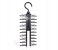 Non-Slip Adjustable Tie Hanger Rack - Black 1 in UAE