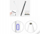 Universal Stylus Compactable Smart Pen For Touch Screen - White 7 in KSA