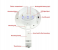 LED Garden Wall Light with Solar Power - White and Black 4 in UAE