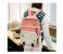 4 Pieces Canvas Laptop Rucksack Backpacks for Women - Pink 3 in UAE