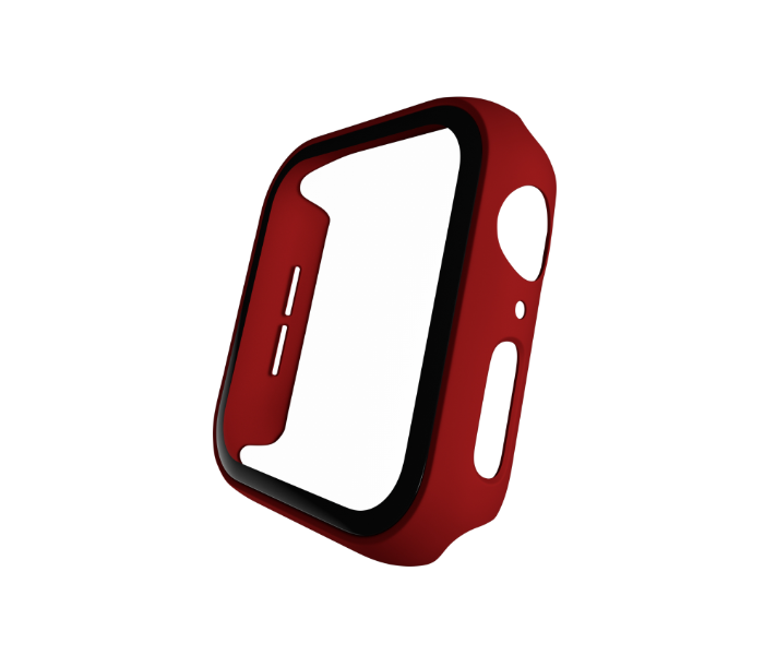 Hyphen HAW-RD441396 44Mm Tempered Glass Apple Watch Protector - Red 3 in UAE