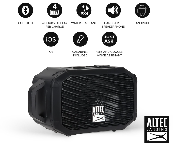 altec fury mini bluetooth speaker