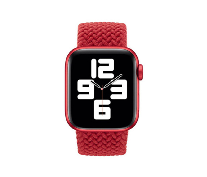Hyphen HWSABWRDM9718 38Mm To 40Mm Medium Apple Braided Watch Strap Red 3 in UAE
