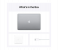 Apple Z11B0001N Macbook Pro 2020 Model 13 Inch Apple M1 chip with 8core CPU 8GB RAM 256GB SSD macOS Eng - Arb Keyboard - Grey 3 in UAE